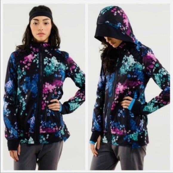 lululemon athletica Jackets & Blazers - Lululemon run bandit “ petal pop” size 8